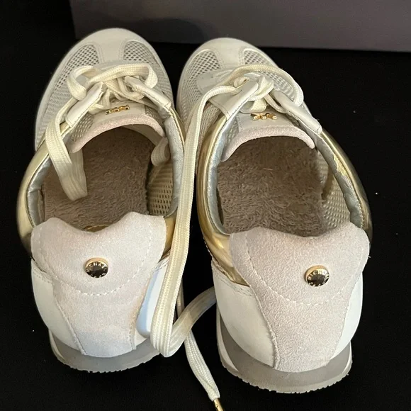 Michael Kors White and Gold Athletic Shoes - Picture 12 of 12